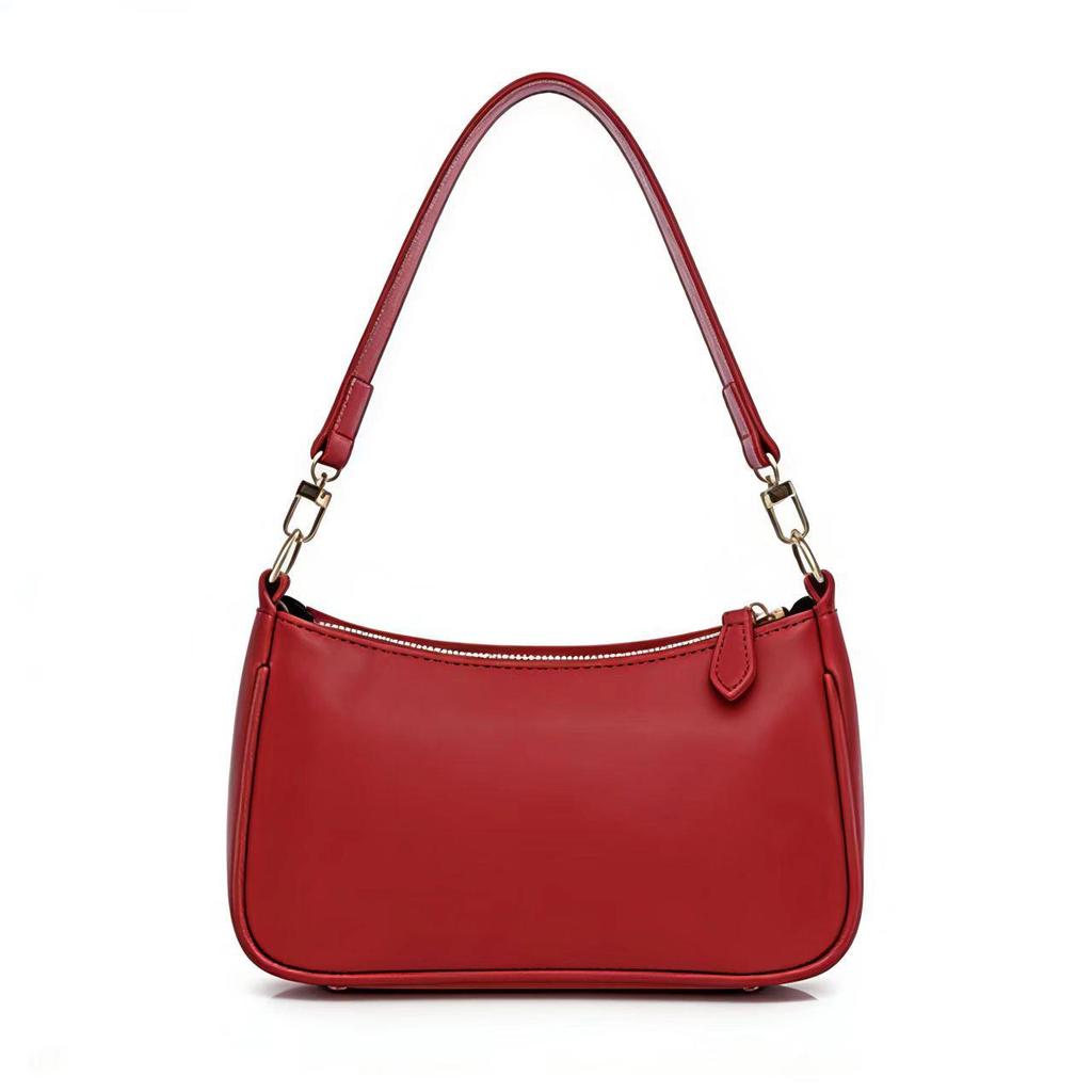 Retro Torebka na Łańcuszku Bagietka Pod Pachę - Damska Wszechstronna, Modna Torebka Crossbody i na Ramię