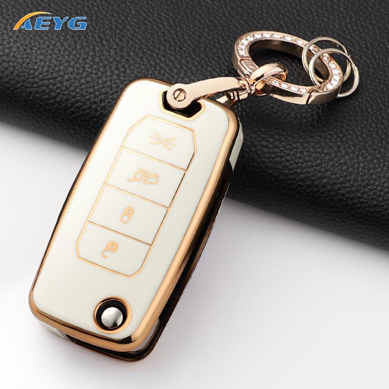 Fashion Tpu Car Key Cover Case Shell For Jeep Renegade Compass 4 Buttons Protected Holder Keyless Fob Bag