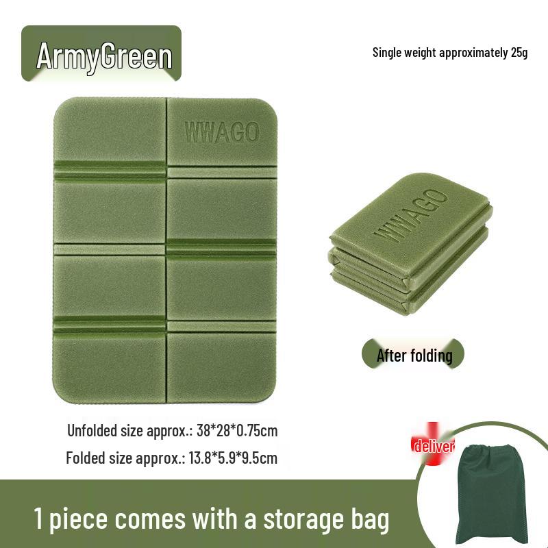 Portable Waterproof Outdoor Folding Seat Cushion - Thickened, Moisture-Proof Foam Mat for Camping & Wild Field Use