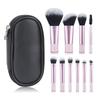 Mini 10-Piece Portable Makeup Brush Set: Eyeshadow & Powder Tools