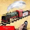 Remote Control Track Car with Smoke, Music & Lights - Christmas Train Toy for Kids