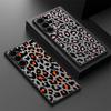 Magnetic Luxury Leopard Print Case For Samsung Galaxy S25 S24 S23 Ultra S22 Plus S21 S20 S24 FE For Magsafe Matte PC Phone Cover