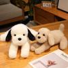 Niedliche Simulations-Hundepuppe Plüschtier Teddy-Hundepuppe Kinder Beruhigungs-Stoffpuppe Geburtstagsgeschenk