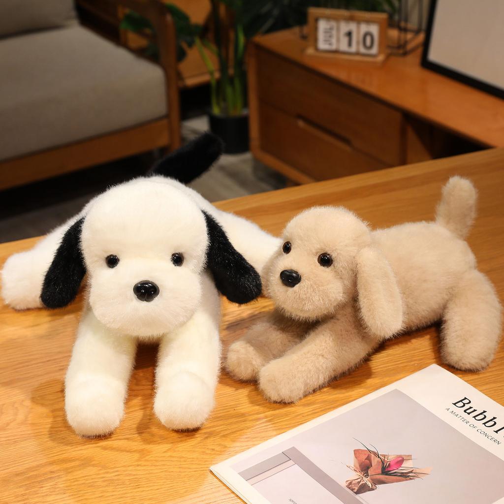 Niedliche Simulations-Hundepuppe Plüschtier Teddy-Hundepuppe Kinder Beruhigungs-Stoffpuppe Geburtstagsgeschenk