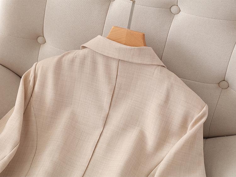 2024 Plus Size Women’s Casual Linen Jacket - Seven-Sleeve Summer Style
