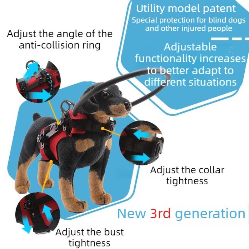 2/3 Gen Blind Dog Halo Protection Harness Safe Blind Eye Dog Halo Anti Collision Walking Bumper Circle Dogs Portable Outdoor