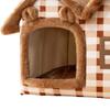 Dog House Indoor Pet Cat Bed for Kitten Puppy Cat Foldable Sleep Kennel
