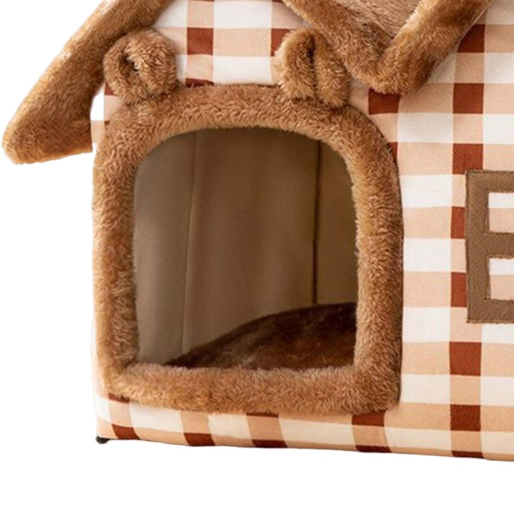 Dog House Indoor Pet Cat Bed for Kitten Puppy Cat Foldable Sleep Kennel