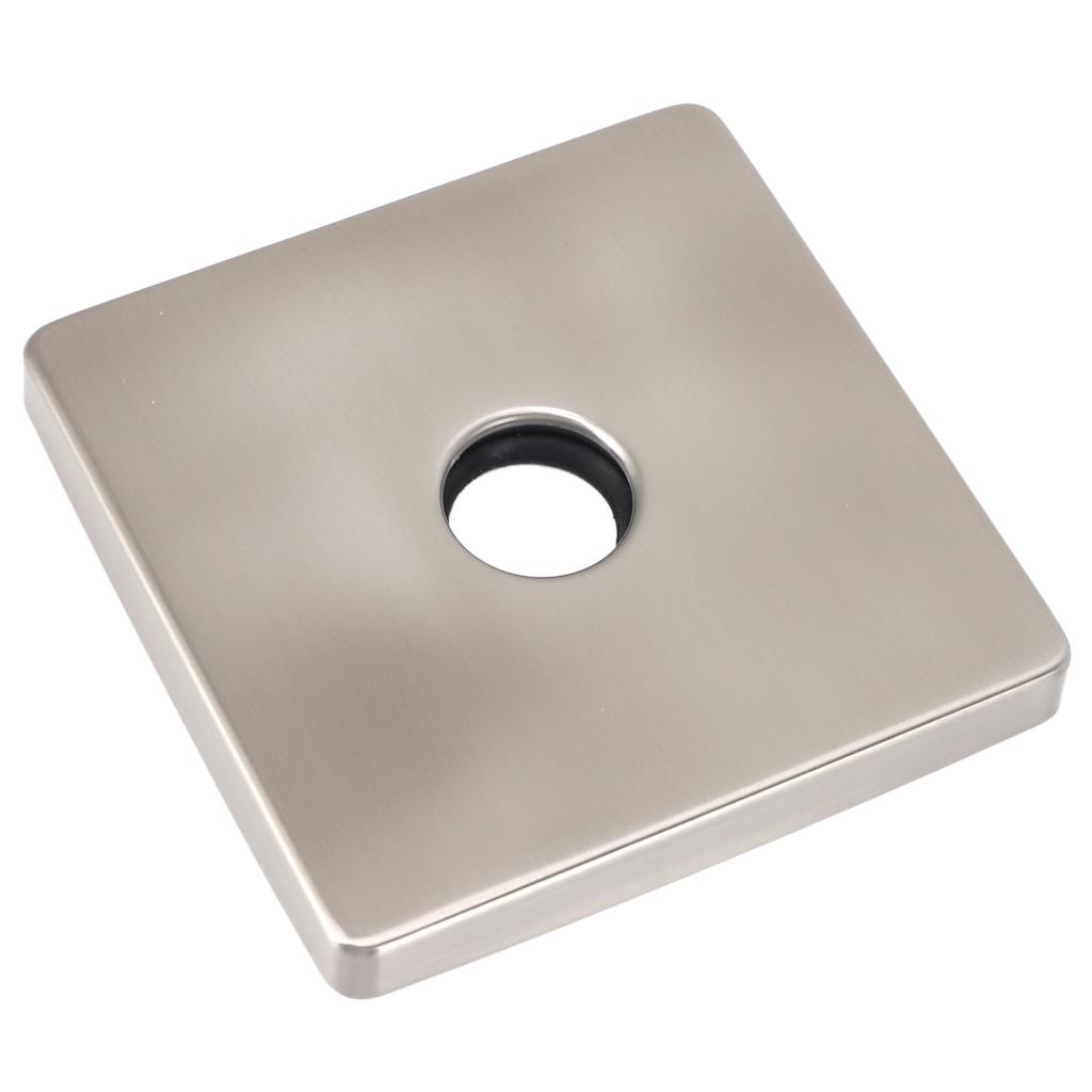 Čtvercová krycí deska na sprchové rameno Univerzální Dekorativní Extra Velká Nerezová Příruba na Sprchové Rameno