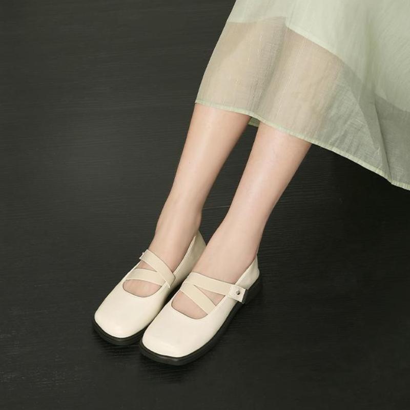 Fashion Round Toe Low Heel Elegant Woman Pumps High Quality Mary Jane Shoes for Women Fashion Y2k 39 Casual Wholesale With Discount Shoe