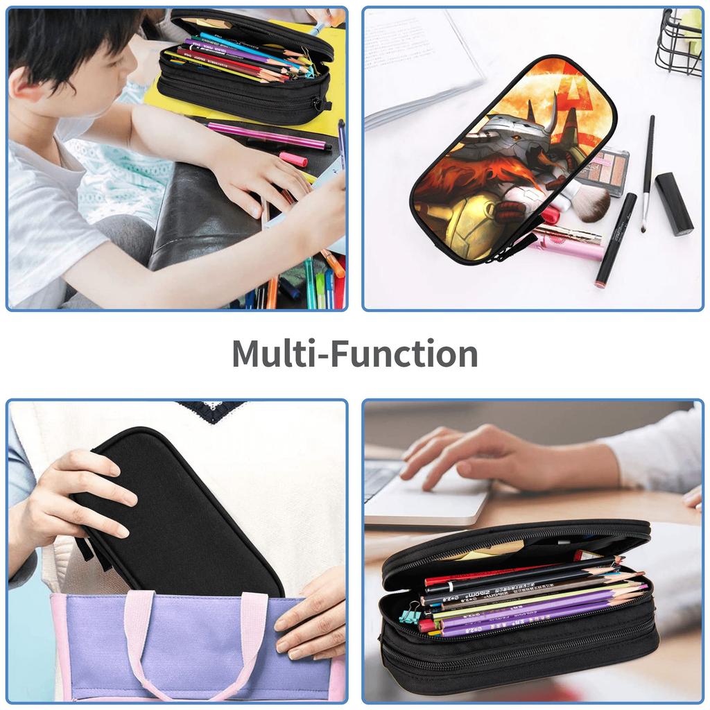 Custom Digital Monster Large Capacity Bags for Child School Pencil Bag for Boys Gilrs Kids