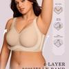 Seamless Push-Up Bra: Wireless, Comfortable, Plus Size Support for Large Busts