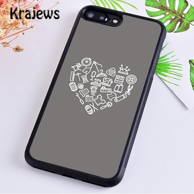 love Sewing Machine Pattern For iPhone 17 Air 16 Phone Case Cover 15 14 plus 12 13 pro max coque Fundas