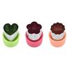 Vegetable Fruit Cutter Set Stainless Steel Mini Pie Cookie Cutters with Anti-Slip Handles for Kids Baking, 3 Colors