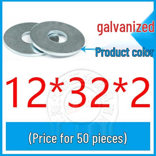 GB96-85 Carbon Steel Galvanized Thickened Oversized Flat Washer, Sizes M3-M20