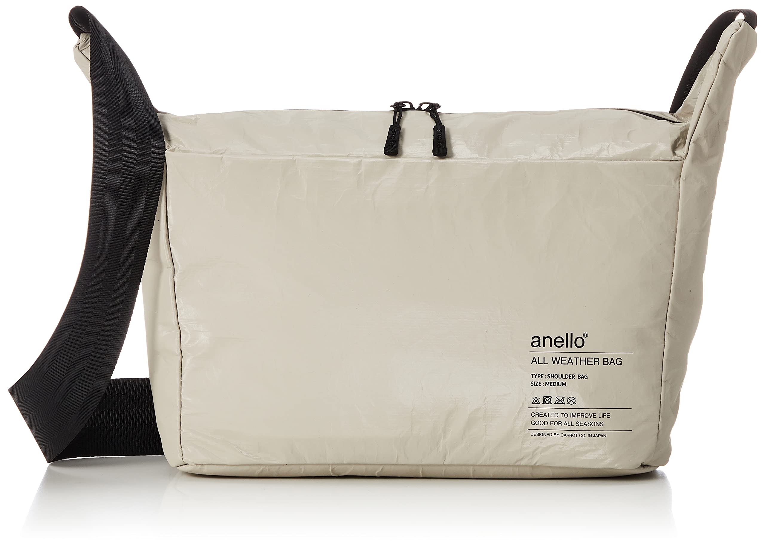 

Anello AIR ATT0632 Light Gray Shoulder Bag, Water-Repellent, Lightweight, Large Capacity, A4 Size