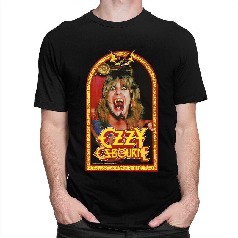 Custom Heavy Metal Rock Ozzy Osbourne T Shirts Men Pure Cotton Tee Tops Tshirt Tshirt Clothing