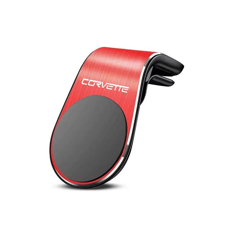 Neuer Auto-Handyhalter Magnetische Auto-Halterung Für Chevrolet Corvette Logo Anti-Rutsch Handyhalter Auto Magnetisch L-förmig Auto-Zubehör
