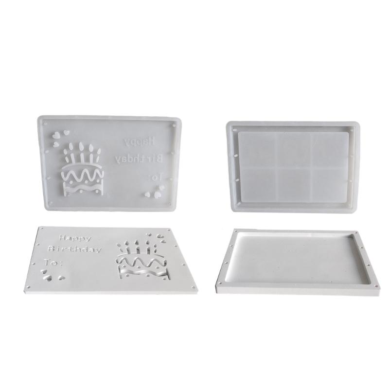 Birthday Cash Box Gift Box Easy Release Silicone Mold Happy Birthday Gift Box Epoxy Resin Molds Jewelry Making Tools 1