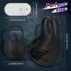 Vibrador de pene Masturbador masculino Vibrador de masaje testicular Anillo retardante de eyaculación Manga de pene Estimulador de escroto Juguetes sexuales