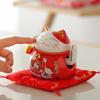 Ceramic Beckoning Lucky Cat Battery Powered Fortune Cat Waving Arm Maneki Neko Gift Idea Box Home Use Decoration Best Centerpiece 45