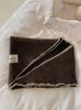 Korean simple hook edge scarf women's autumn and winter retro warm scarf versatile soft waxy atmosphere shawl triangle scarf