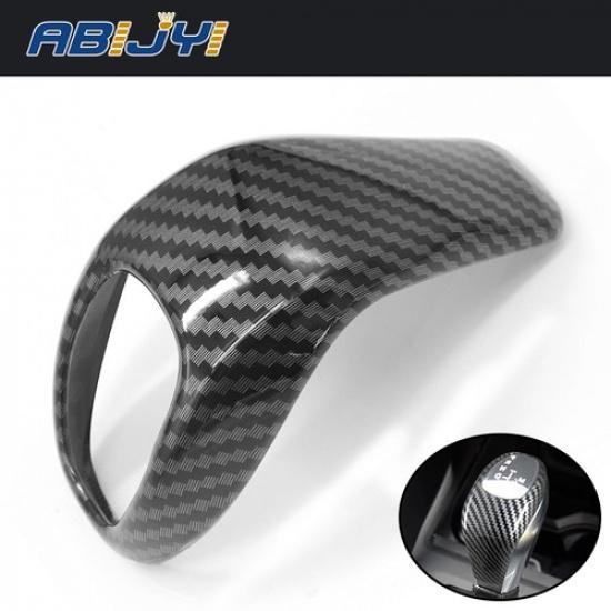 Carbon Fiber ABS Gear Shift Knob Head Cover Trim For BMW X1 F48 2016-