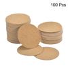 Uxcell 80mm (3.15 Inch) Round Coasters, 1mm Thick Cork Cup Mats, Self-Adhesive, Pack of 100