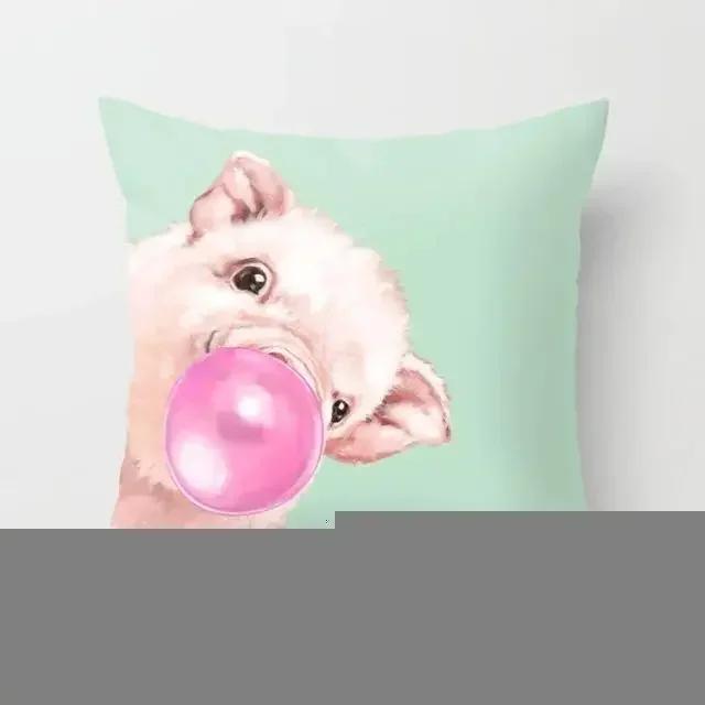 Cartoon Animal Unicorn Decoration Pillowcase Cushion Cover Home Giraffe Sofa Car Llama Alpaca Party