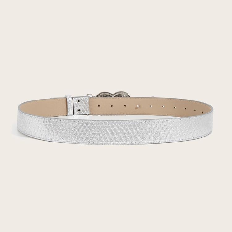 All Matching Belt for Women and Girl Love Heart Wing/Flower Buckle Popular PU Belt Adjustable Waistband for Jeans Pants