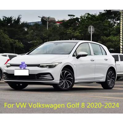 Autocollant chromé ABS pour calandre inférieure de pare-chocs avant, cache antibrouillard pour VW Golf 8 MK8