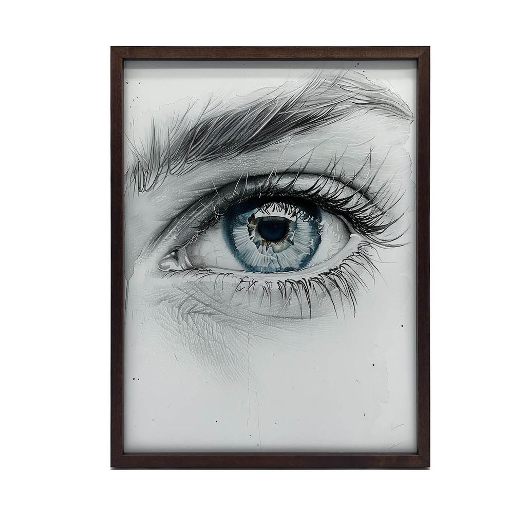 Captivating Look Captivating Look, 50X70 Cm, Gold Aluminum Frame, 230 Gsm Matte Paper