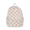 School Bag, Autumn and Winter New Plush Checkered Backpack, Women's Versatile Student Backpack, Casual Fashion Travel Large-capacity Backpack
