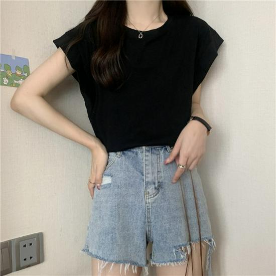 Damen 2024 Sommer Kurzarm Locker T-Shirt - Trendiges Design, Lässiges Kurzarm-Oberteil