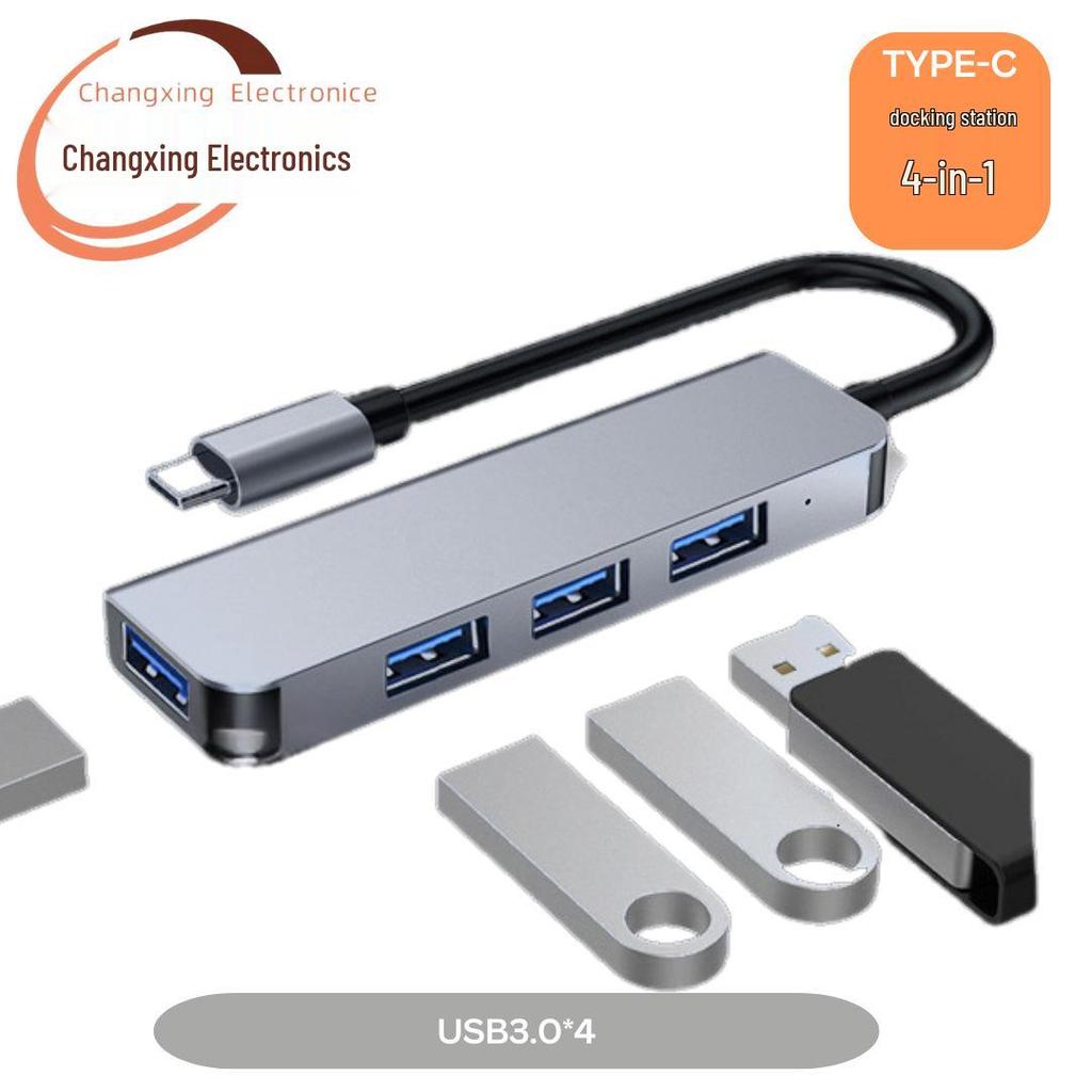 8-in-1 Type-C Hub: Multifunctional Card Reader & USB Network Expansion Dock