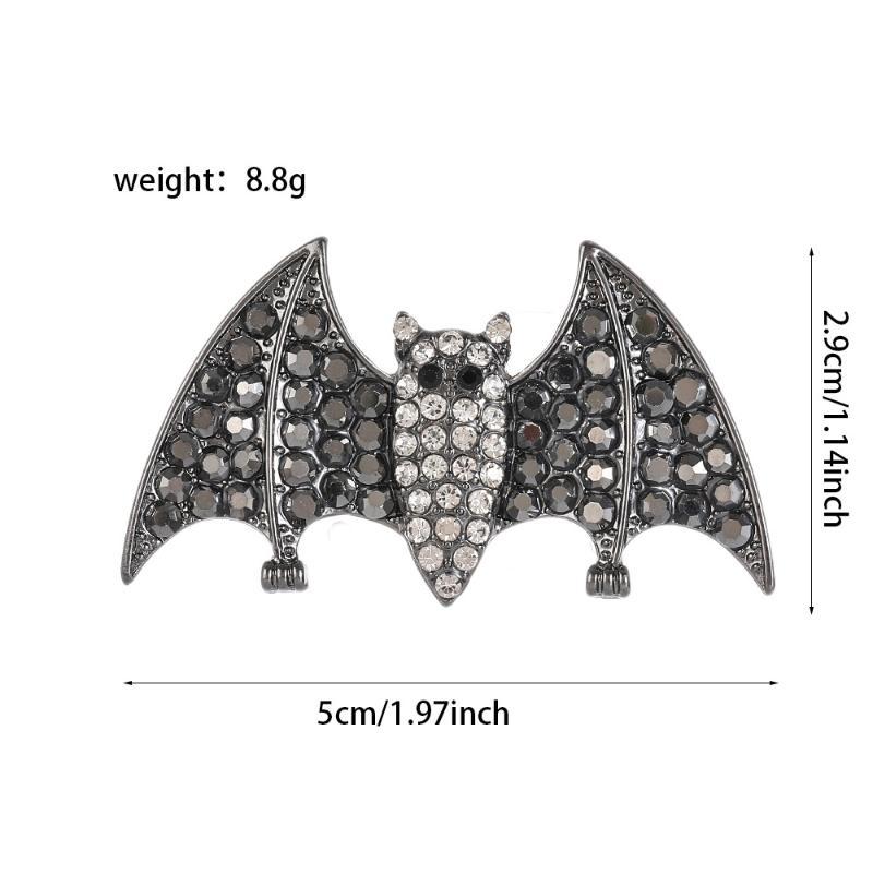 Lustige Fledermaus Brosche Gothic Anstecknadel Für Damen Kleidung Mantel Pullover Halloween Feiertagsparty Schmuck Zubehör Geschenk