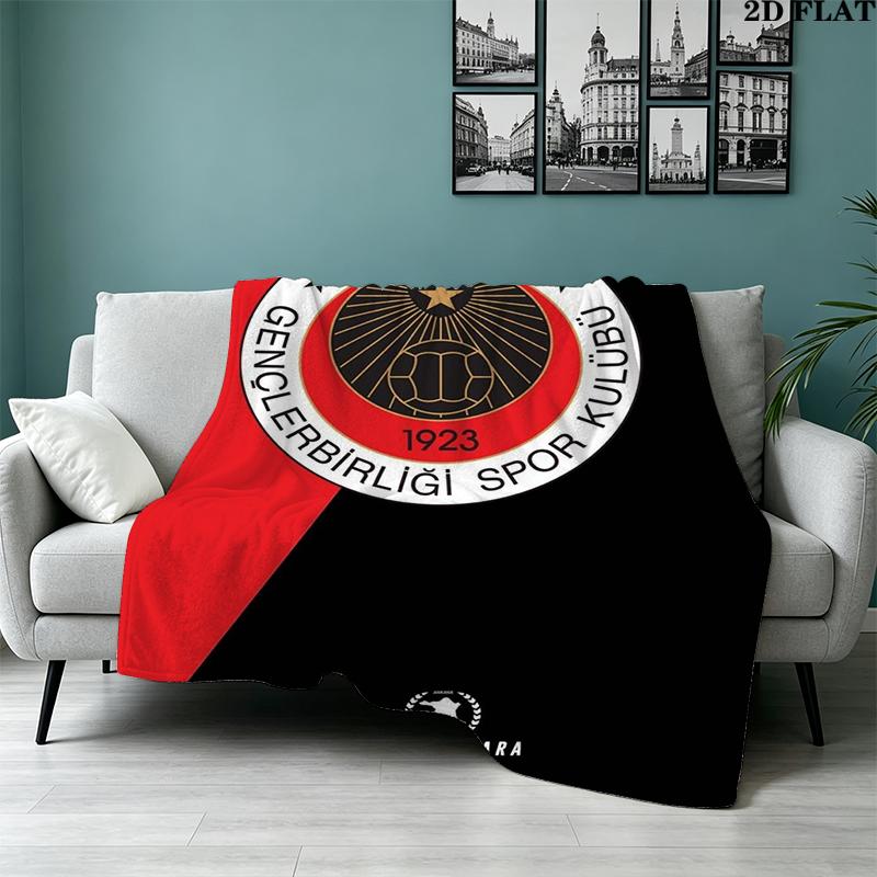 Gençlerbirliği Flanelldecke mit Aufdruck Hohe Qualität Warm Bequem Decke für Alle Jahreszeiten Perfekt für Geschenke Wohnkultur