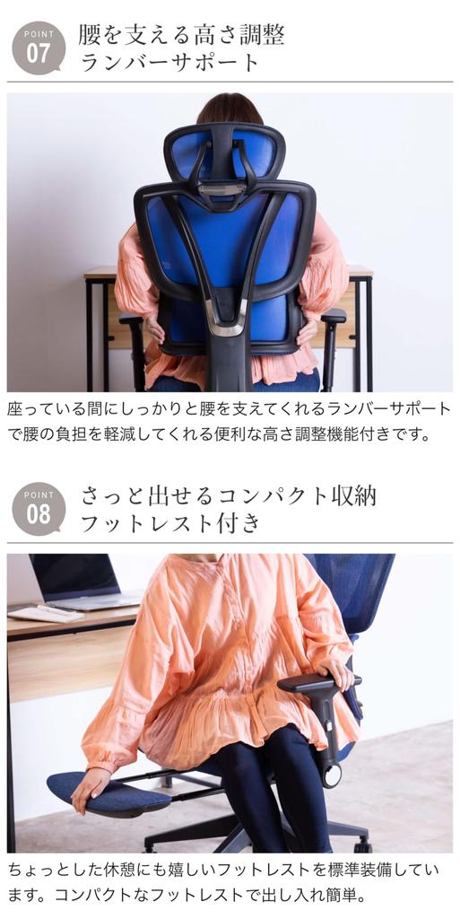 TOKIO Desk Chair Office Chair Work Chair Ergonomic Swivel Chair Rocking Reclining Headrest Footrest Armrest Lumbar Support No Fatigue Mesh Stylish