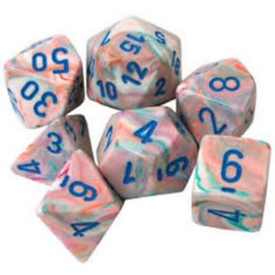 Chessex Polyhedral 7-Die Festive Set (Pop Art)