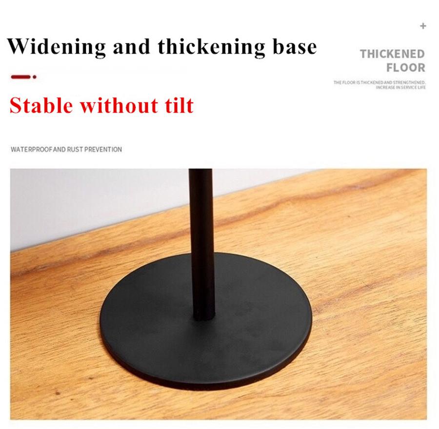 

New Black Floor-standing Free Punching Motorcycle Bike Helmet Holder Hook Mount Base