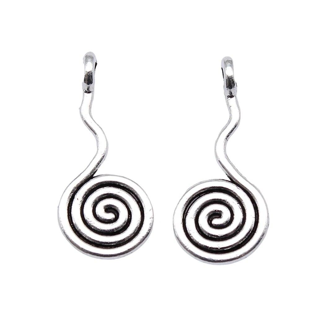 

Подвески Wave Vortex, аксессуары для женщин, подвески «сделай сам» для изготовления ювелирных изделий A21-20pcs-24x11mm