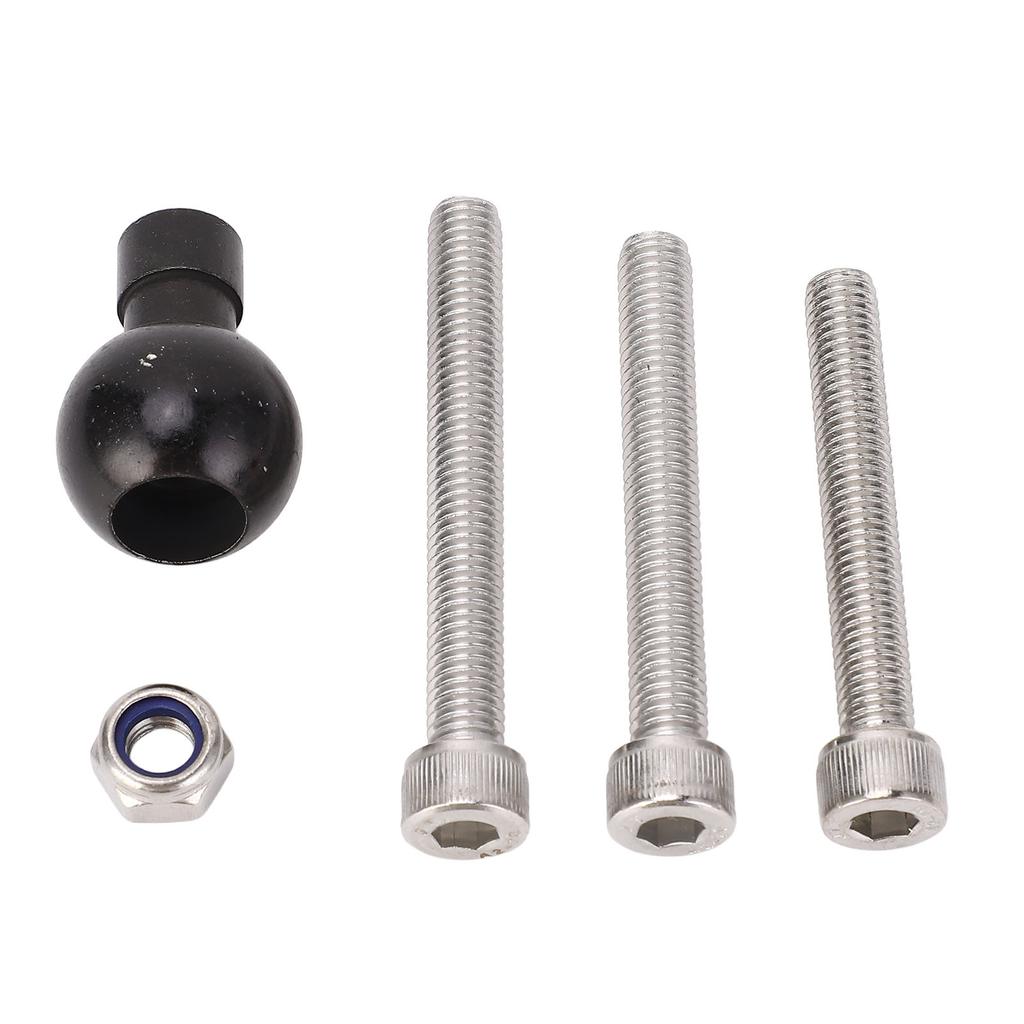 Motorrad Lenker Klemmsockel Gabelrohrschaft Kugelbasis Kugelkopfbasis mit M8 Haltebolzen 1 Zoll Gummikugel für B-367U