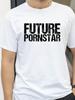 Future Pornstar T-Shirts für Herren lässiges Sport-T-Shirt mit Rundhalsausschnitt und kurzen Ärmeln Oberteil Baumwolle Herren T-Shirts