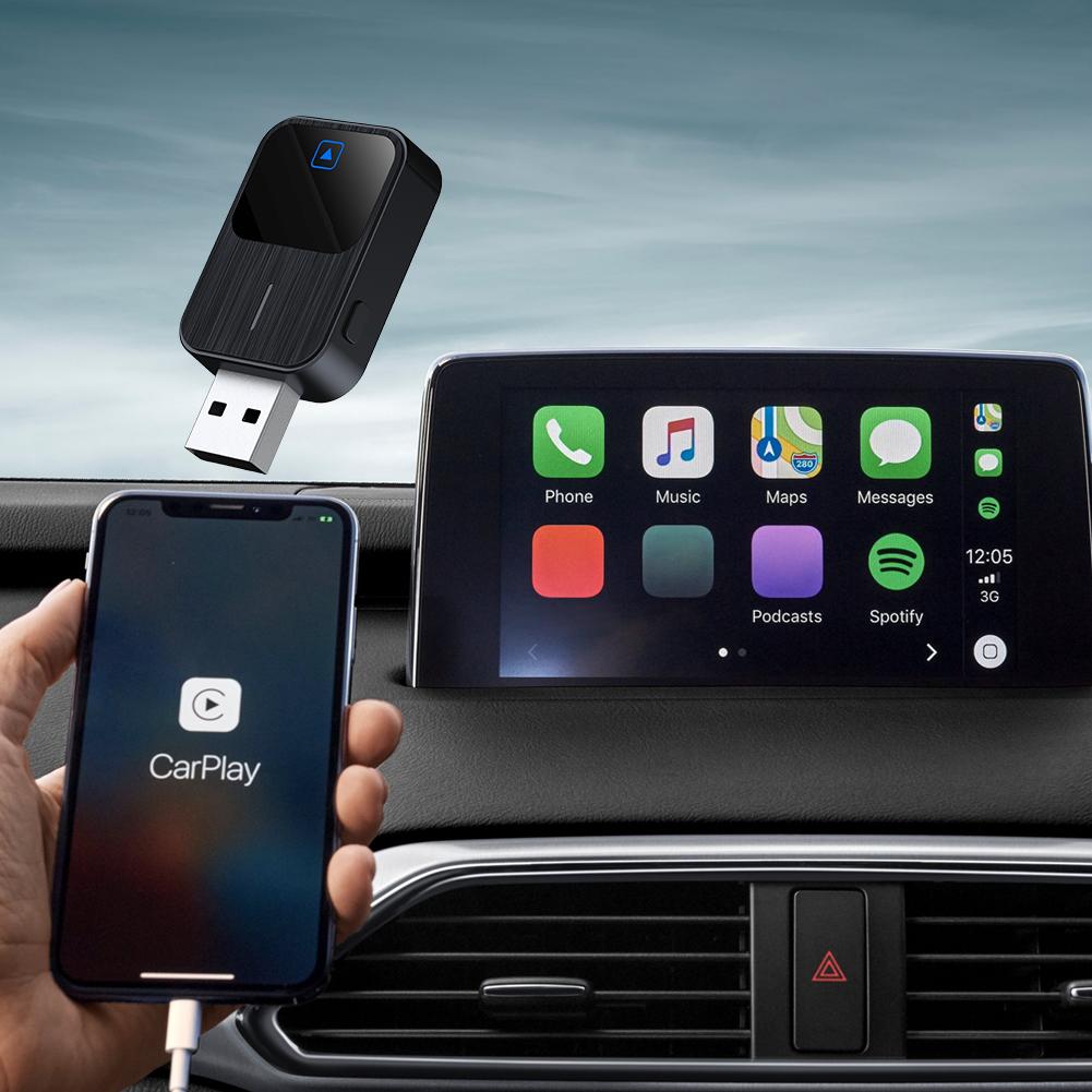 Wireless Android Auto & CarPlay 2 in 1 Dongle Bluetooth-Compatible 5.2 WiFi Adapter for Cars with OEM Wired CarPlay Android Auto