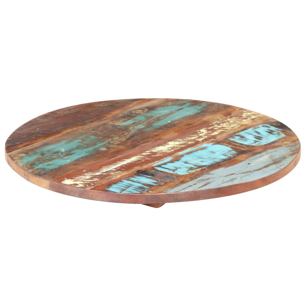 Round Table Top 50 Cm 25 27 Mm Reclaimed Solid Wood