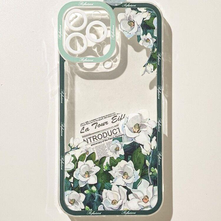 Case For Xiaomi Redmi Note 15 13 14 Pro Plus 5G 4G 12 Pro 12S 15C 14C 13C 12C 10C A5 Gardenia Flower Clear TPU New Design Covers