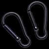 Black Gourd-shaped Climbing Carabiners - 100 Pack