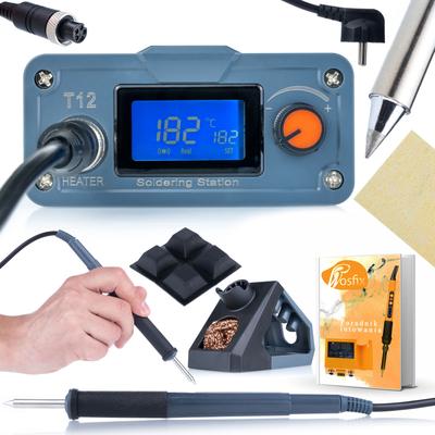 Stacja Lutownicza T12 Orange Akbash OLED T12OAO – Szybkie Nagrzewanie Do 350°C W 8 Sekund | Regulacja 200°C–450°C | Zintegrowana Grzałka