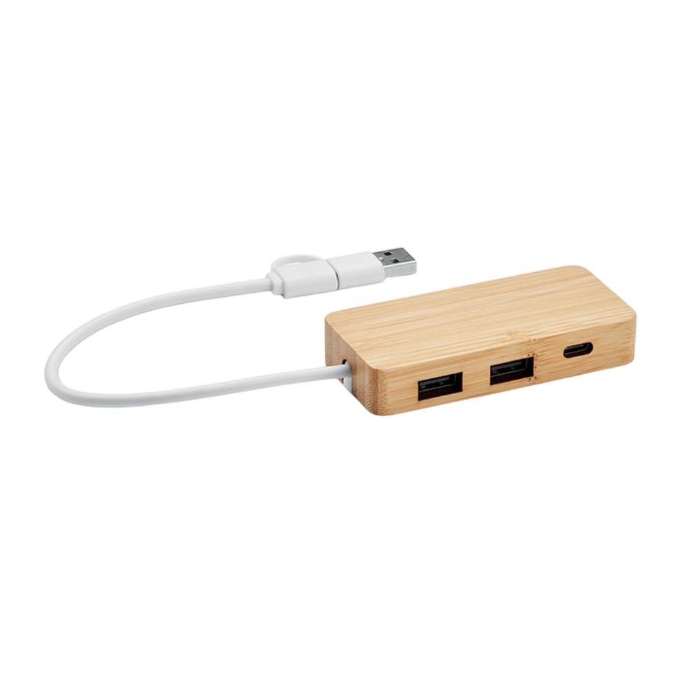 MidOcean Hubbam Bamboo USB Hub