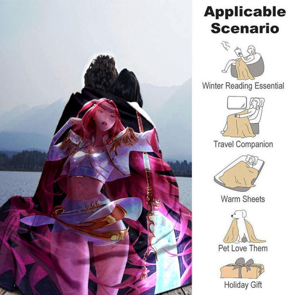 1pc Hunter X Kopo group Themed Flannel Blanket Suitable for Bed, Home Decor, Graduation Gifts, Easter, Back to School, Christmas, All Season Use